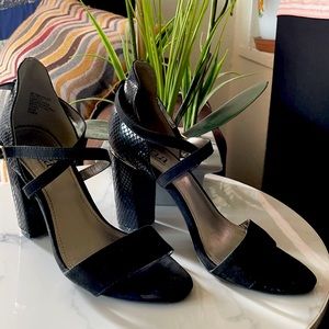 A.N.A block heeled stilettos